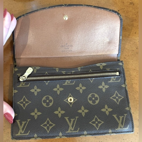 💛🤎 Louis Vuitton Monogram Pochette Rabat Clutch - Picture 3 of 11